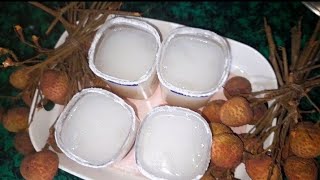 LITCHI JUICE RECIPE  LITCHI DRINK FOR SUMMER। litchi drink ।how to cool in summer। [upl. by Doroteya]