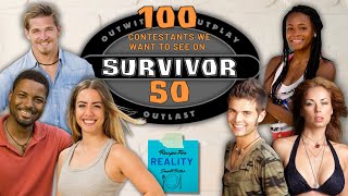 Top 100 Contestants We Want To See On Survivor 50 with Matt Chapmond [upl. by Rugen]