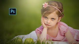 Outdoor Portrait Edit Child  Photoshop cc Tutorial [upl. by Erastatus]