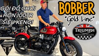 Triumph Bobber “Gold Line”  Bảng màu đặc biệt tuyệt đẹp keng kèm gói đồ chơi hơn 100tr nhập đội 😍🏍️ [upl. by Gavra]