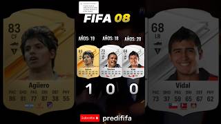 COMPARACION AGÜERO VS ALEXIS SANCHEZ VS VIDAL EN FIFA 😎 futbol shorts video fifa ratings [upl. by Lissner]