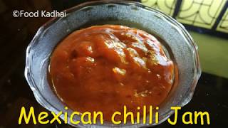 Capsicum jam recipe  Mexican chilli jam recipe [upl. by Nueoht]