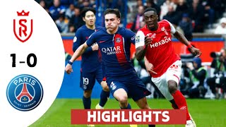 Reims vs PSG 10 highlights amp goals  ligue 1 20242025 [upl. by Anaya]