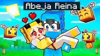 Enamoré a la ABEJA REINA en Minecraft [upl. by Yanaj]