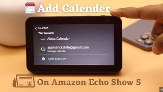 Connect Google Calendar on Amazon Echo Show AddDelete Calendar Events [upl. by Mollee]