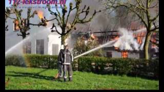 Grote brand in woonboederij Achtersloot IJsselstein [upl. by Unhsiv292]