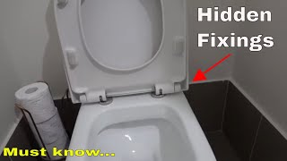 How to fix a toilet seat with hidden fixings [upl. by Eiramanin]