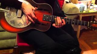 Finger Picking Guitar Lesson  Sensei Blues In Open D How To Play Slide Guitar In Open D [upl. by Llednov]