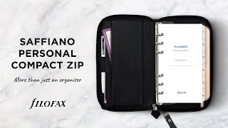 Plan your finances in style with Filofax Saffiano Personal Compact Zip [upl. by Norad]