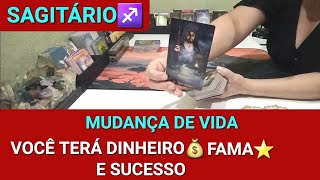 SAGITÁRIO ♐️ VOCÊ TERÁ DINHEIRO💰FAMA⭐️E SUCESSO tarot [upl. by Hobbie912]