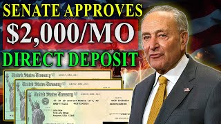 Senate Approves 2000Mo Direct Deposits For All LowIncomes 4th Stimulus Checks Updates [upl. by Ssirk]