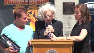 Betty Weider Honored at Muscle Beach 90312 Labor Day [upl. by Ammamaria198]