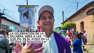 VIACRUCIS DE LA MAÑANA DE VIERNES SANTO EN NAHUIZALCO SONSONATE [upl. by Orelee704]