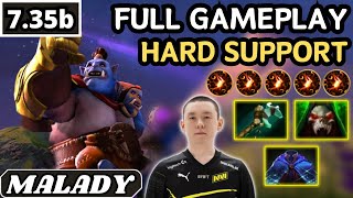 735b  Malady OGRE MAGI Hard Support Gameplay 25 ASSISTS  Dota 2 Full Match Gameplay [upl. by Shutz]