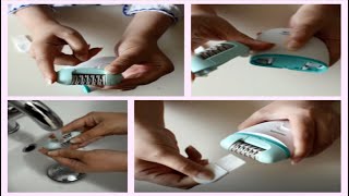 How to clean an epilator Philips Satinelle epilator [upl. by Lahsiv]