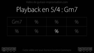 54  Gm7 Backing Track 140bpm [upl. by Yddor]