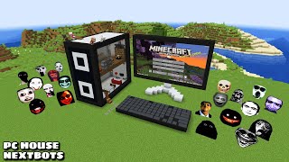 SURVIVAL GAMING PC HOUSE WITH 100 NEXTBOTS in Minecraft  Gameplay  Coffin Meme [upl. by Hamnet]