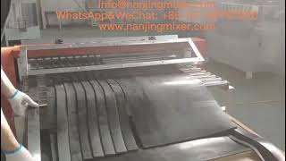 Vulcanized Rubber Sheet Slitting [upl. by Sophi]