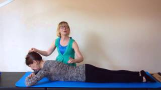 Pilates Back Extension Exercise Swan Dive [upl. by Htebasyle]