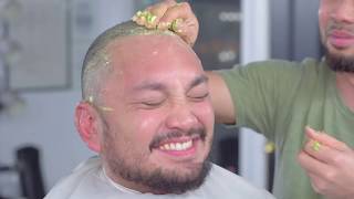 ASMR Head shave with AVOCADO [upl. by Naol876]