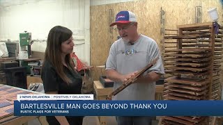 POSITIVELY OKLAHOMA Bartlesville man goes beyond words to thank Veterans [upl. by Jamesy]