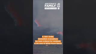 Grapevine Fire burns near Prescott Valley Arizona [upl. by Airahs]