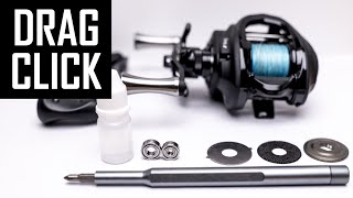 How to upgrade baitcaster reel Clicker bearings handle [upl. by Harpole]