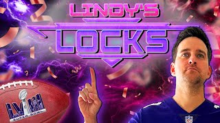 Best Super Bowl Picks amp Predictions  Chiefs vs 49ers  Lindys Locks Super Bowl 2024 [upl. by Nairrod]