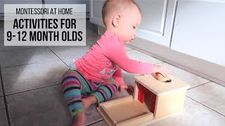 MONTESSORI AT HOME Activities for Babies 912 Months [upl. by Fu]