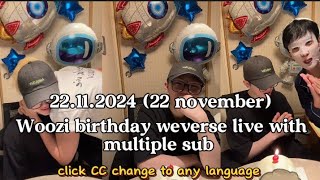 All subtitle🛑22 november Woozi birthday weverse live vlivewoozi weverseseventeencaratfypvideo [upl. by Ruthie412]