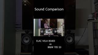 Sound Comparison ELAC VELA BS403 vs BampW 705 S3 Bruno Mars  Leave The Door Open ③ [upl. by Adnovoj]