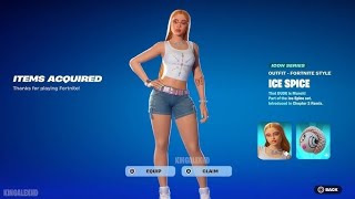 Buying the Ice Spice skin in Fortnite [upl. by Cilo363]