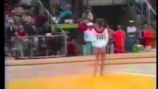 1972 Olympics Olga Korbut URS EF FLoor full routine good sound [upl. by Roddie]