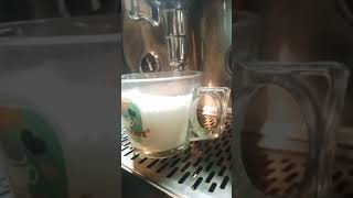 How to make coffee Latte  milkespresso Hot water shorts [upl. by Cade]