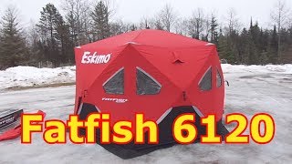 Ice Fishing  Setting Up The Eskimo Fatfish 6120 [upl. by Frankel]