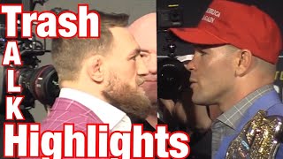 Conor McGregor vs Colby Covington Trash Talking Highlights [upl. by Kramer]