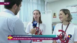 Ato de solidariedade 25 de novembro é dia do doador de sangue [upl. by Nesnej]