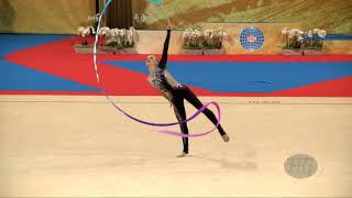 PODGORSEK Aleksandra SLO  2018 Rhythmic Worlds Sofia BUL  Qualifications Ribbon [upl. by Blackmun]