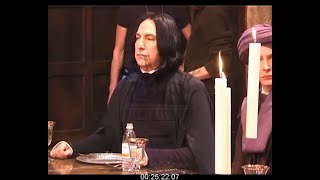 Behind the scenes by Huntley Film Archives  Snape in the Great Hall HP1 [upl. by Aicile]