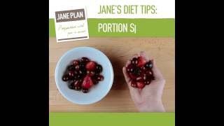 Jane Plan Diet Tips A Guide to Perfect Portion Size [upl. by Eivla]