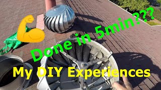 DIY Attic Vent Turbine Replacement – My Experience 5 min job [upl. by Erialc]