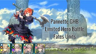 Fire Emblem Heroes  Pannette GHB Limited Hero Battle INFERNAL  Fates Units [upl. by Irrep]