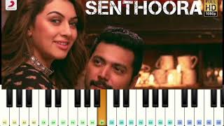 Senthoora Song In Piano  Piano  Senthoora Song  Bogan  Jayam Ravi  AR Music [upl. by Ayrolg]