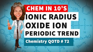 Ionic Radius Oxide Ion [upl. by Ahsehyt]