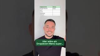 Erstelle ein Dropdown Menü in Excel excel exceltricks [upl. by Glennon667]