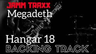 Megadeth Hangar 18  Backing Track  With Guide Guitar [upl. by Tortosa]