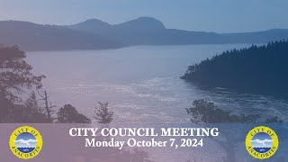 City of Anacortes  City Council Meeting 10724 [upl. by Haase]