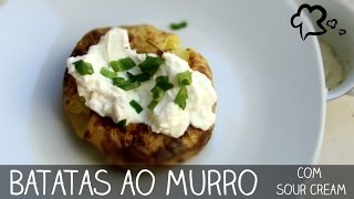 Batatas ao murro com sour cream creme azedo  Brisando na Cozinha 03 [upl. by Rhianon]