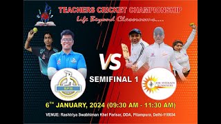 🔴 LIVE  TCC 6  SEMI FINAL 1  Froebelian Master Strokes vs De Indian Sunrisers [upl. by Aihtnys]