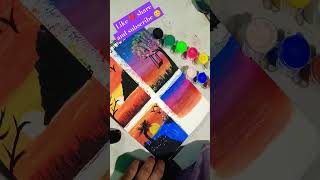 Sun🌞set easy painting by 20rs painteasyartpaintingeasypaintingdrawingartscreativeartshorts [upl. by Weight255]